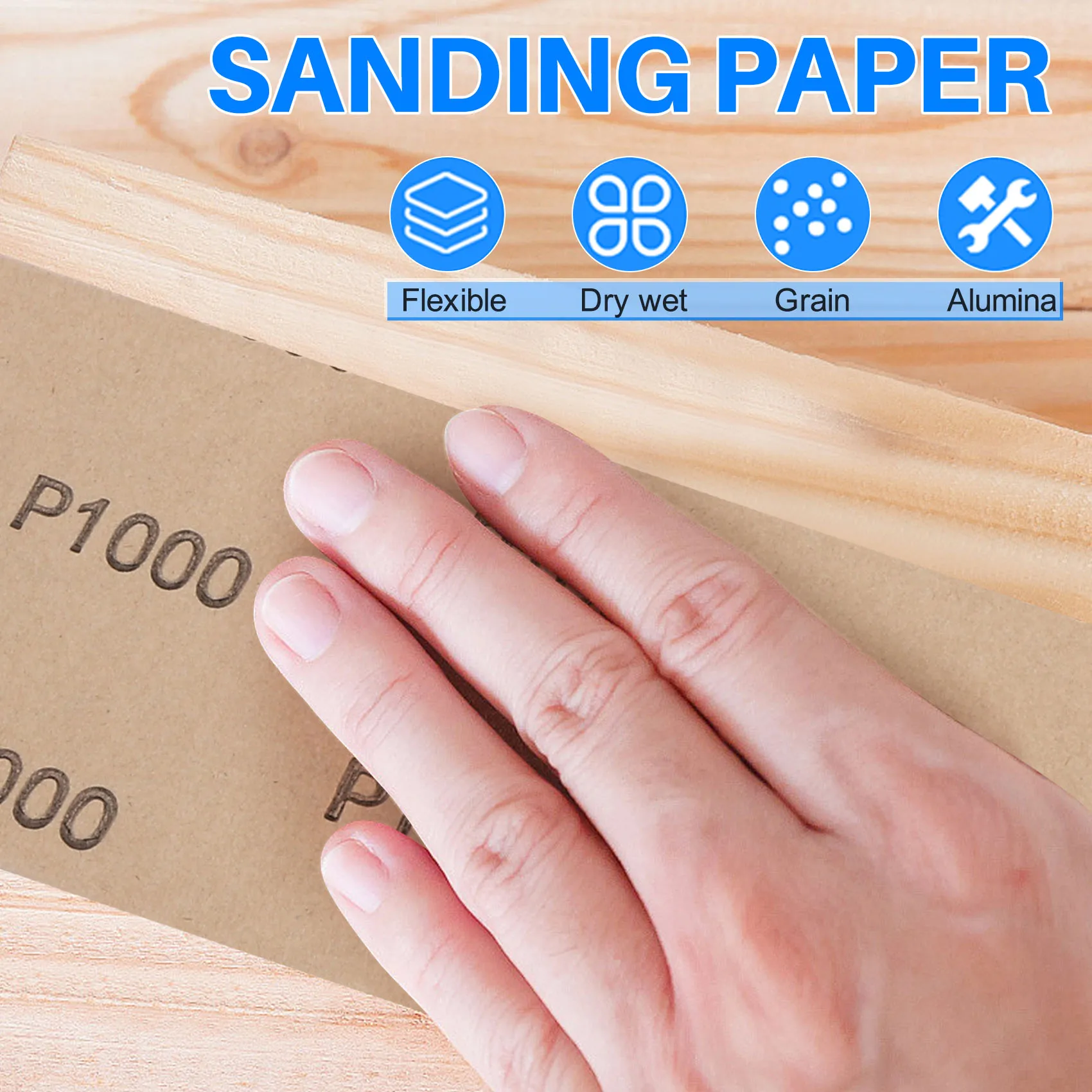 A20F-20Pcs Wet Dry Sandpaper, High Grit 1000/2000/3000/5000/7000 Sandpaper Sheets Assortment For Wood Metal Polishing Automotive
A20F-20Pcs Wet Dry Sandpaper, High Grit 1000/2000/3000/5000/7000 Sandpaper Sheets Assortment For Wood Metal Polishing Automotive