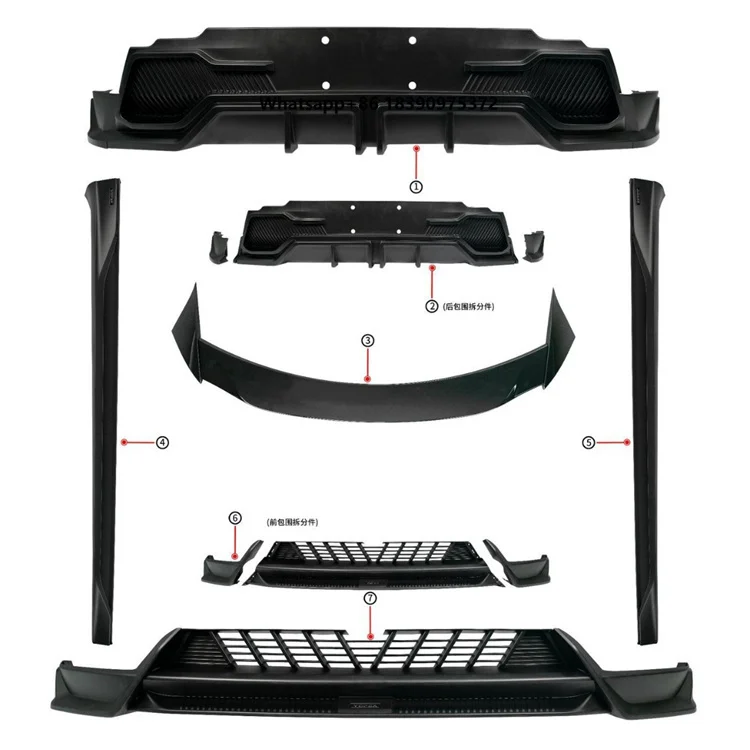 Suitable for the New Model PRO Small Body Kit Front Lip Front Spoiler Side Skirts Rear Lip Rear Spoiler
Suitable for the New Model PRO Small Body Kit Front Lip Front Spoiler Side Skirts Rear Lip Rear Spoiler