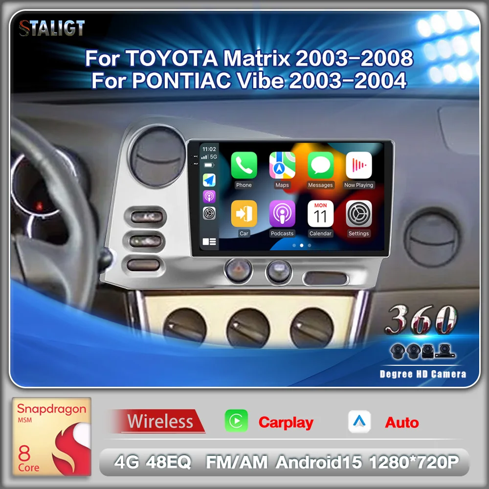 Car Amplifier 2Din Android Car Radio Multimedia Player For Toyota MAtrix For PONTIAC Vibe 2003-2008 Autoradio 4G WIFI Car Video 
Car Amplifier 2Din Android Car Radio Multimedia Player For Toyota MAtrix For PONTIAC Vibe 2003-2008 Autoradio 4G WIFI Car Video