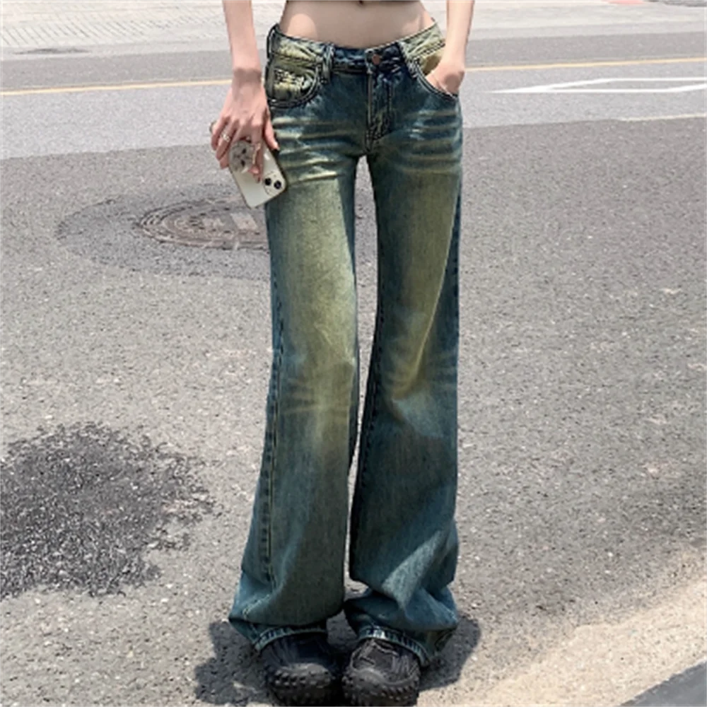 Vintage low-waisted jeans female wide-leg pants 2023 New Spring and Autumn long denim straight trousers
Vintage low-waisted jeans female wide-leg pants 2023 New Spring and Autumn long denim straight trousers