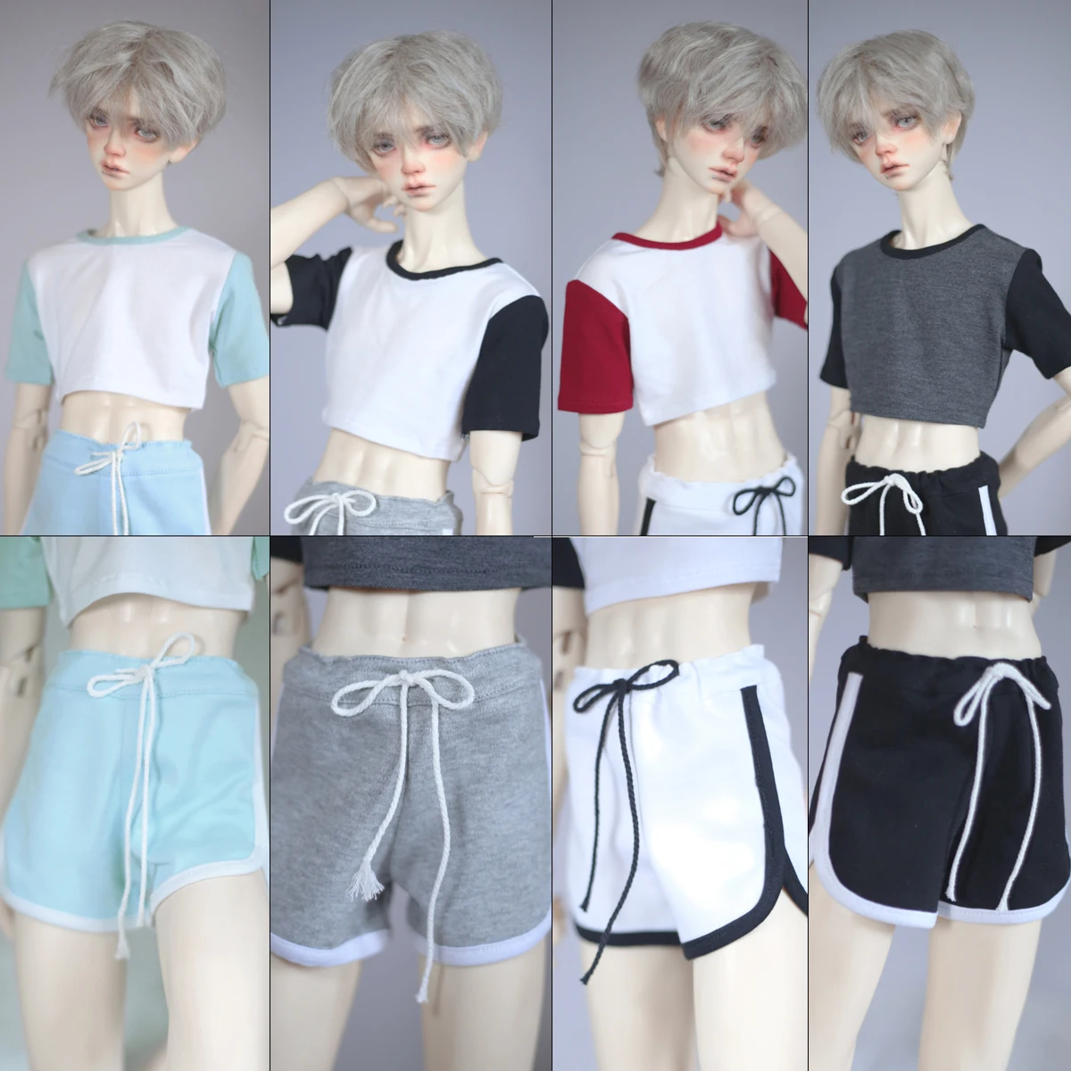 4 color BJD doll clothes Multicolor cut Waist T shirt/Round corner sports hot pants suit 1/4 1/3 Uncle ID75 sweatsuit top shorts
4 color BJD doll clothes Multicolor cut Waist T shirt/Round corner sports hot pants suit 1/4 1/3 Uncle ID75 sweatsuit top shorts