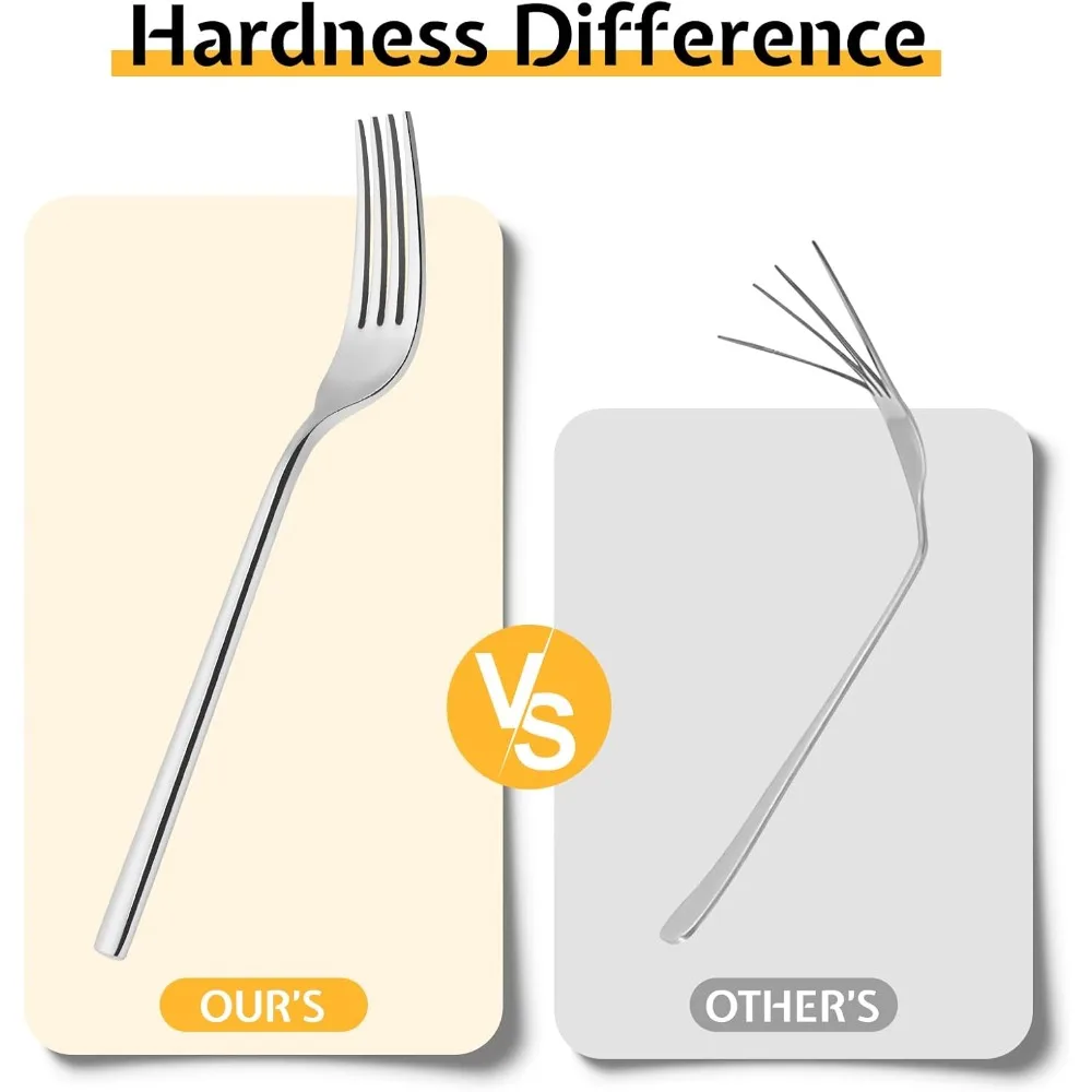 Silverware Set, 60-Piece Forged Flatware Set Cutlery Set Premium Stainless Steel, Service for 12, for Kitchen, Home
Silverware Set, 60-Piece Forged Flatware Set Cutlery Set Premium Stainless Steel, Service for 12, for Kitchen, Home