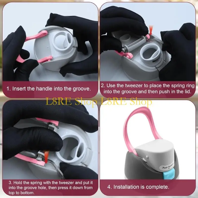 L8RE Plastic Water Bottle Lid Handle Rings Bottle Cap Carry Loop Handle For Easy Carry
L8RE Plastic Water Bottle Lid Handle Rings Bottle Cap Carry Loop Handle For Easy Carry