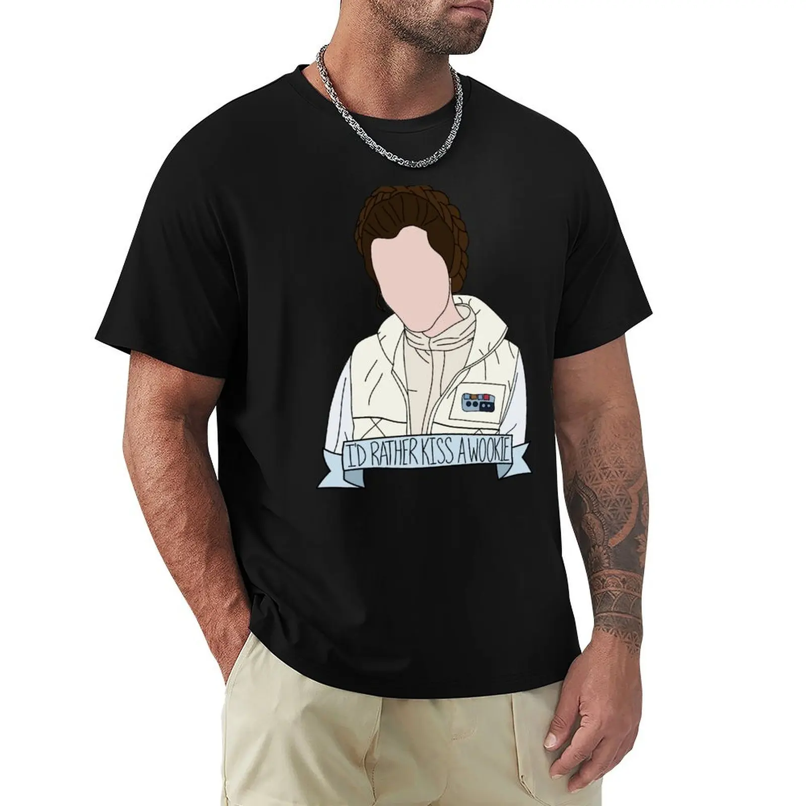 I'd Rather Kiss A Wookie T-Shirt Work Daily Short Sleeve Top
I'd Rather Kiss A Wookie T-Shirt Work Daily Short Sleeve Top
