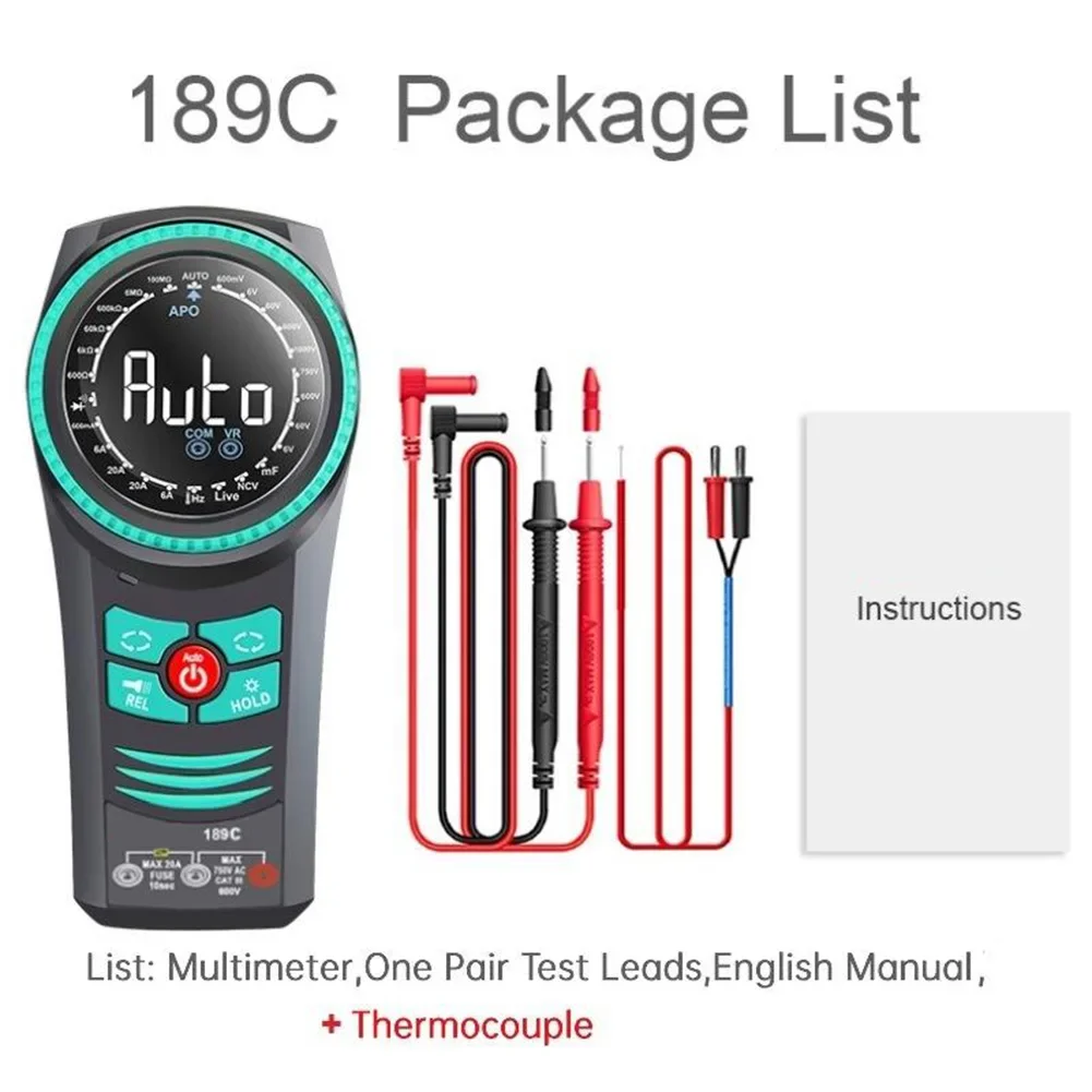 6000 Counts Multimeter AC DC Multimeter For Electrical Testing Non-Contact Voltage Detection Professional And DIY Use
6000 Counts Multimeter AC DC Multimeter For Electrical Testing Non-Contact Voltage Detection Professional And DIY Use