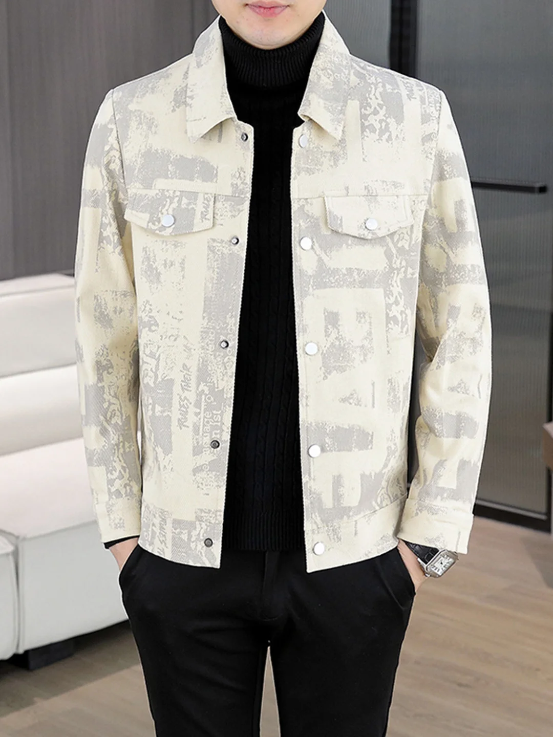Slim Fit Korean Style Men's Jacket 2025 Autumn Spring Fashionable Turn-down Collar Youthful Handsome Casual Breathable Outerwear
Slim Fit Korean Style Men's Jacket 2025 Autumn Spring Fashionable Turn-down Collar Youthful Handsome Casual Breathable Outerwear