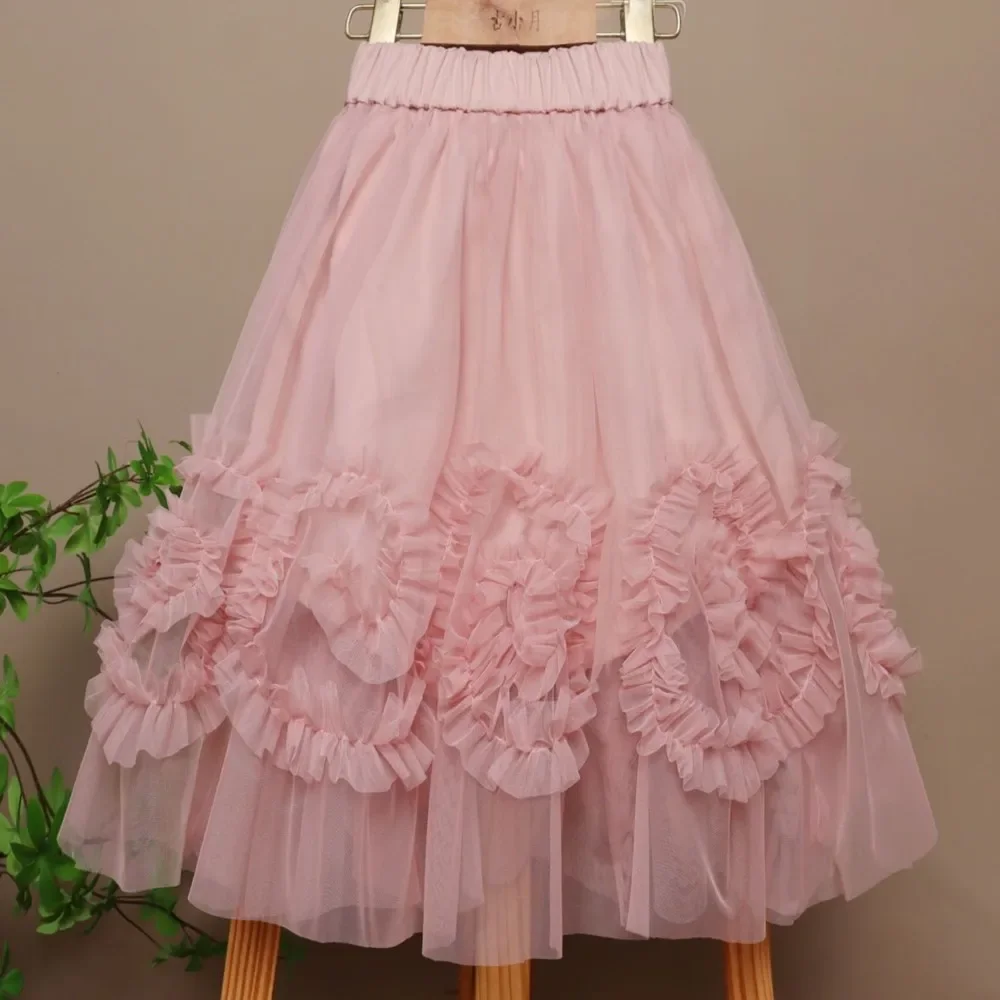 Летняя одежда, детская одежда для дня рождения, сказочная юбка, От 6 до 16 лет, 2025 г., модные сетчатые длинные юбки для девочек, милое кружево 
Летняя одежда, детская одежда для дня рождения, сказочная юбка, От 6 до 16 лет, 2025 г., модные сетчатые длинные юбки для девочек, милое кружево