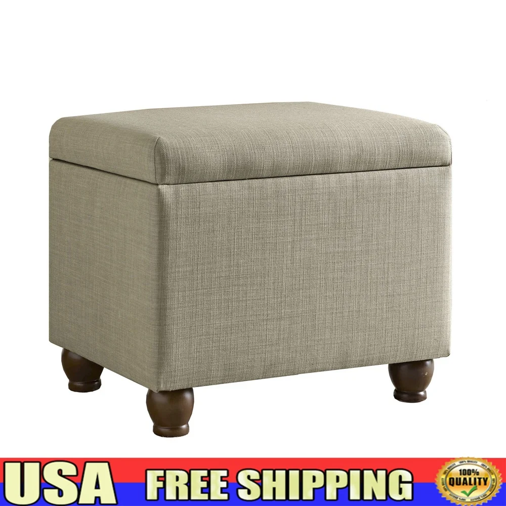 Square Fabric Upholstered Ottoman with Hidden Storage Sturdy Bun Feet Multi Functional Coffee Table Extra Seat Indoor Use
Square Fabric Upholstered Ottoman with Hidden Storage Sturdy Bun Feet Multi Functional Coffee Table Extra Seat Indoor Use