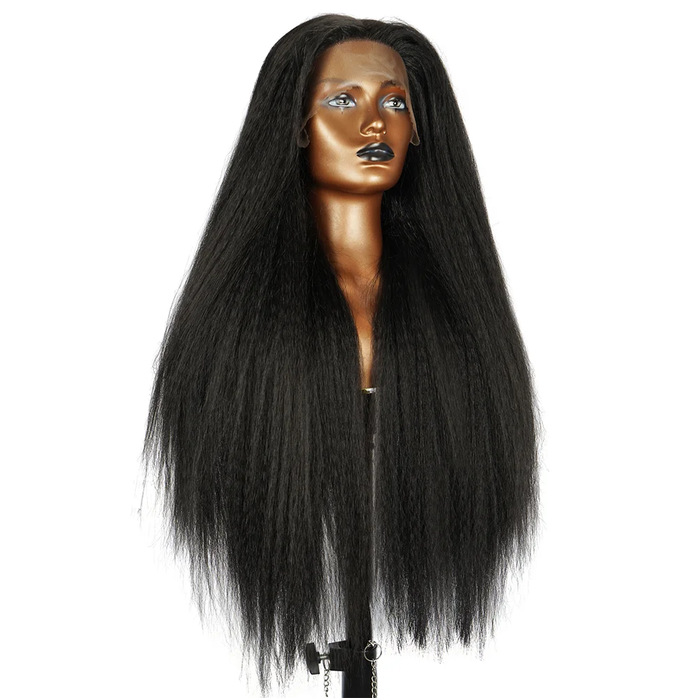 Kinky Straight Wig Natural Long 180% Density Black Yaki Lace Wig For Black Women Soft Kinky Wigs Heat Temperature Glueless
Kinky Straight Wig Natural Long 180% Density Black Yaki Lace Wig For Black Women Soft Kinky Wigs Heat Temperature Glueless