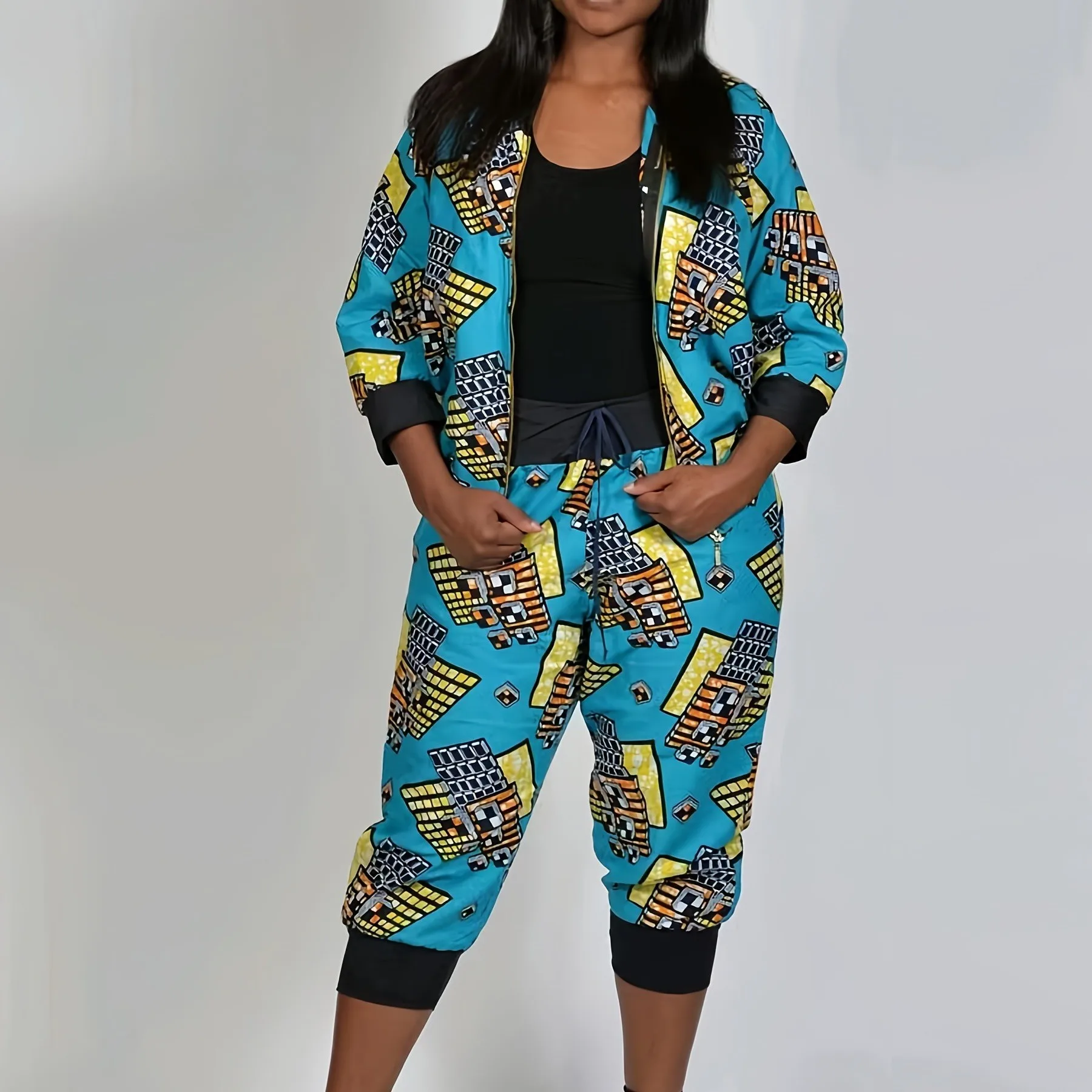 2 Piece Women Sets Dashiki African New Arrival Spring Autumn Matching Sets Two Pieces Sets Top Pants Suits Outfits Clothing
2 Piece Women Sets Dashiki African New Arrival Spring Autumn Matching Sets Two Pieces Sets Top Pants Suits Outfits Clothing