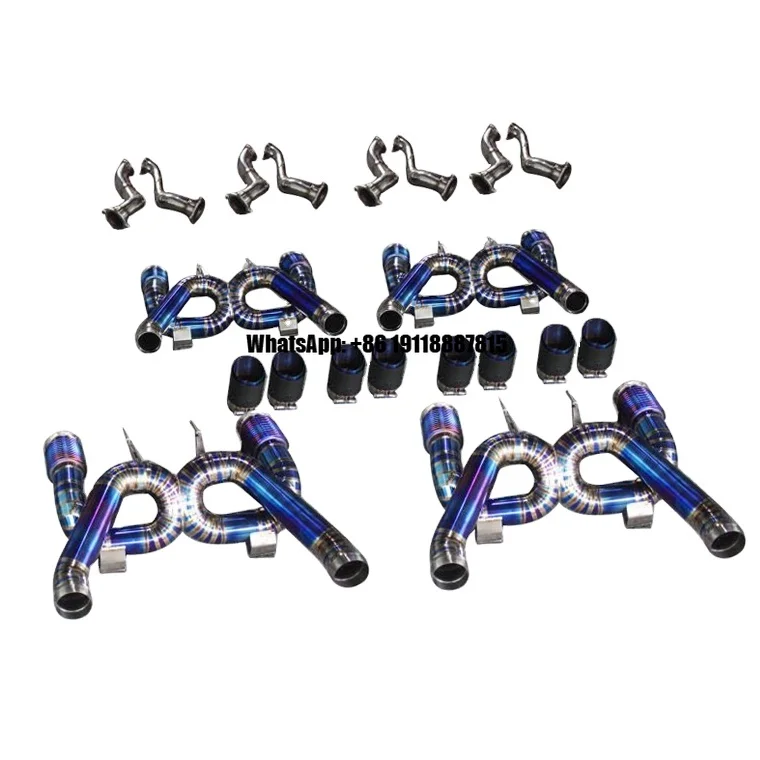 Performance Full Exhaust System Titanium Exhaust Catback and Exhaust Downpipe for McLaren 720s
Performance Full Exhaust System Titanium Exhaust Catback and Exhaust Downpipe for McLaren 720s