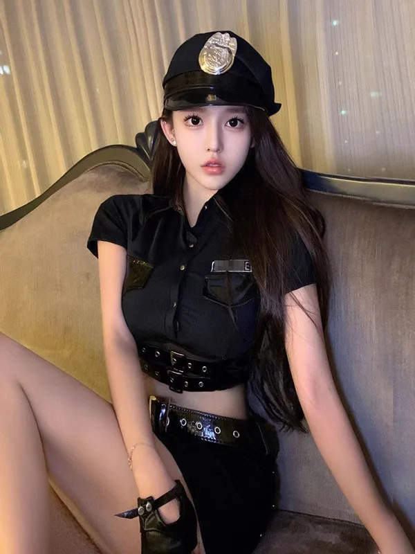 Sexy Stewardess Uniform Halloween Police Women's Costume Fitting Role-playing Nightclub Performance Pure Desire Temptation Set
Sexy Stewardess Uniform Halloween Police Women's Costume Fitting Role-playing Nightclub Performance Pure Desire Temptation Set