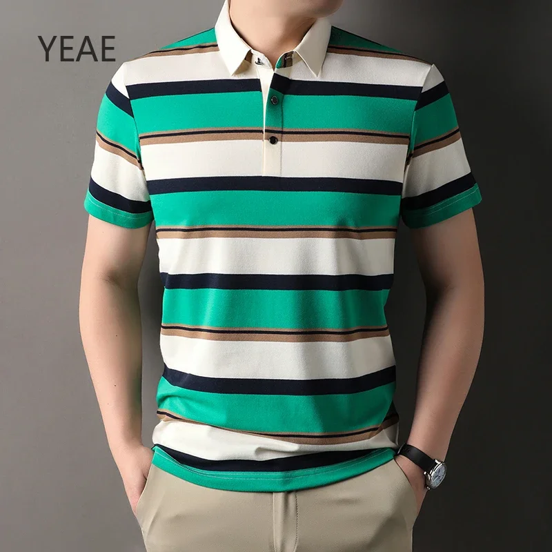 Business Casual Contrast Striped Men's Polo Shirt Summer 2025 Fashionable Cotton Lapel Designer Clothes Simple New in Tops Tees
Business Casual Contrast Striped Men's Polo Shirt Summer 2025 Fashionable Cotton Lapel Designer Clothes Simple New in Tops Tees