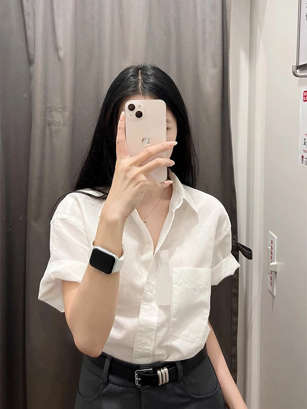 Elegant Women's Fashion Summer Shirt Short Sleeve High-End Sensation Maturity Style Hong Kong Flavor Trendy Top Korean Style ...
Elegant Women's Fashion Summer Shirt Short Sleeve High-End Sensation Maturity Style Hong Kong Flavor Trendy Top Korean Style ...