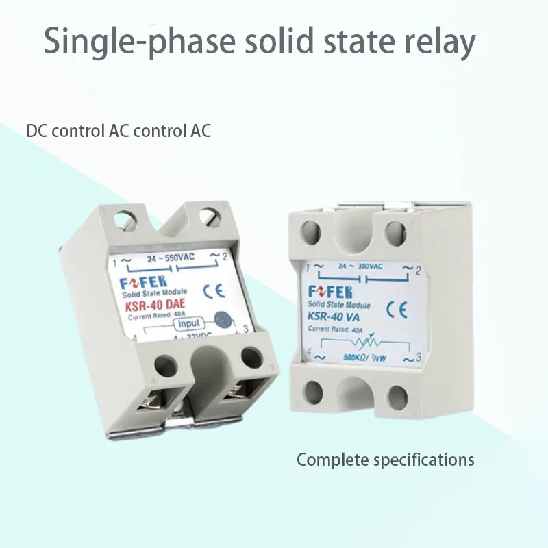 Original single-phase solid-state relay KSR-25DA DA-H 40DA 75DA 40DAE industrial SSR module full specifications
Original single-phase solid-state relay KSR-25DA DA-H 40DA 75DA 40DAE industrial SSR module full specifications