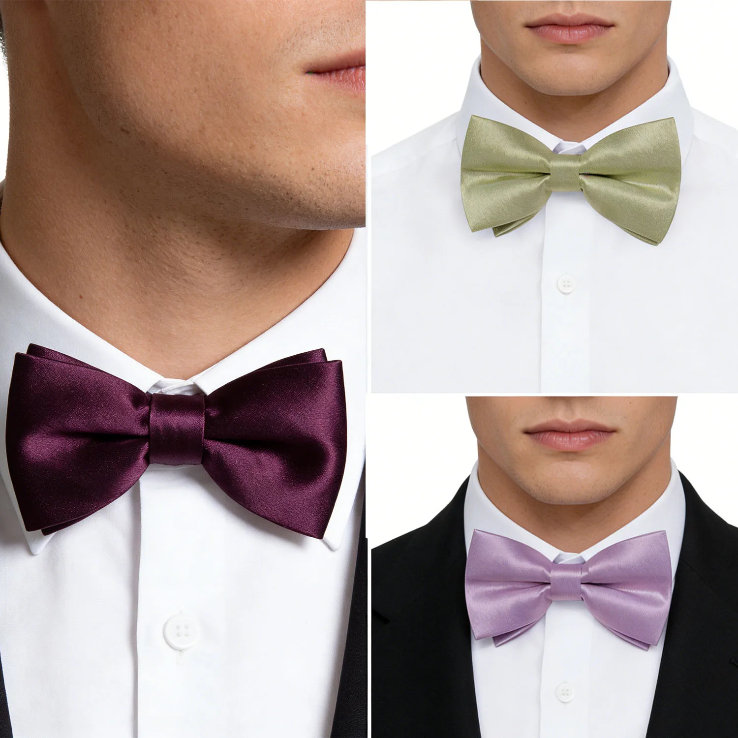 Men's Plain Pre-tied Bow tie Tuxedo Pocket Square Cufflinks Wedding knot Cravat Groom Gift
Men's Plain Pre-tied Bow tie Tuxedo Pocket Square Cufflinks Wedding knot Cravat Groom Gift