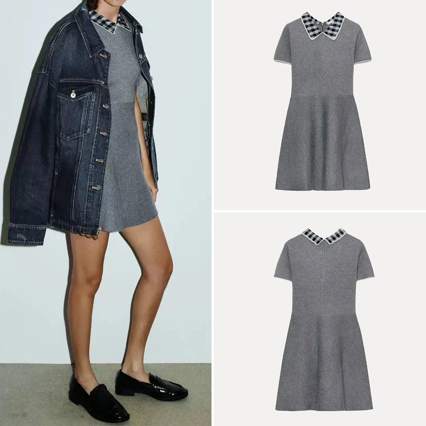 Повседневное модное платье Z с воротником-стойкой и коротким рукавом, с эффектом пэчворк, новинка 2025 года, женское, индивидуальный дизайн
Повседневное модное платье Z с воротником-стойкой и коротким рукавом, с эффектом пэчворк, новинка 2025 года, женское, индивидуальный дизайн