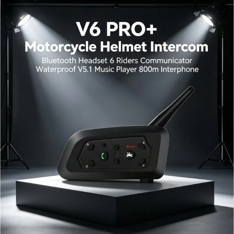 Мотоциклетная Bluetooth-гарнитура V6 PRO+ BT5.1 для связи 6 райдеров, 800 м, водонепроницаемая, с функцией музыки и интеркома
Мотоциклетная Bluetooth-гарнитура V6 PRO+ BT5.1 для связи 6 райдеров, 800 м, водонепроницаемая, с функцией музыки и интеркома