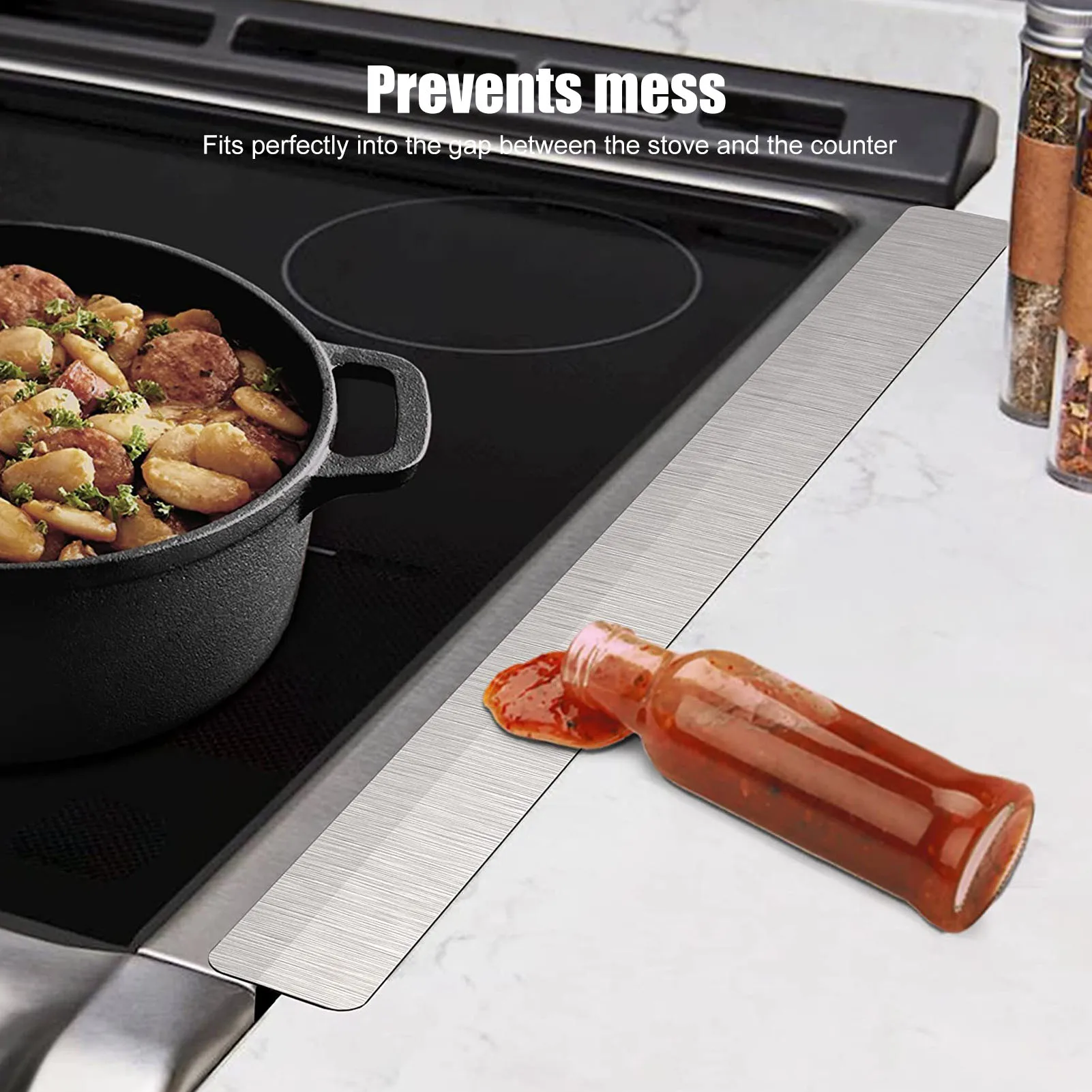 2PCS Stainless Steel Stove Counter Gap Cover Easy Cleaning Clean Seal for Tidy Hygienic Kitchen Supplies
2PCS Stainless Steel Stove Counter Gap Cover Easy Cleaning Clean Seal for Tidy Hygienic Kitchen Supplies