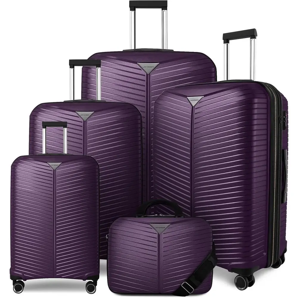5 Piece Expandable Spinner Luggage Set - 24 & 28 Sizes, Durable Carry-On Suitcases for Men & Women
5 Piece Expandable Spinner Luggage Set - 24 & 28 Sizes, Durable Carry-On Suitcases for Men & Women