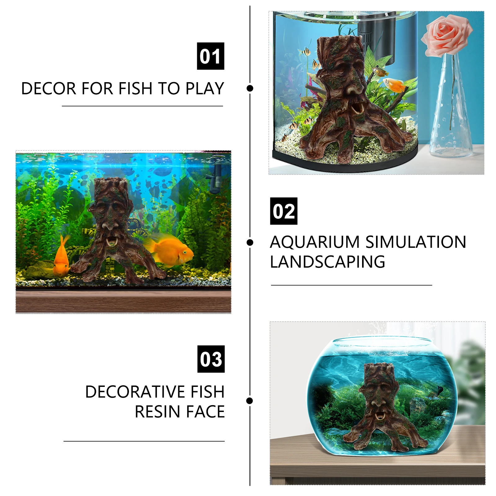 Aquarium Simulation Landscaping Decoration Fish Tank Ornament Resin Tree Trunk Habitat for Betta Reptile Hideout
Aquarium Simulation Landscaping Decoration Fish Tank Ornament Resin Tree Trunk Habitat for Betta Reptile Hideout