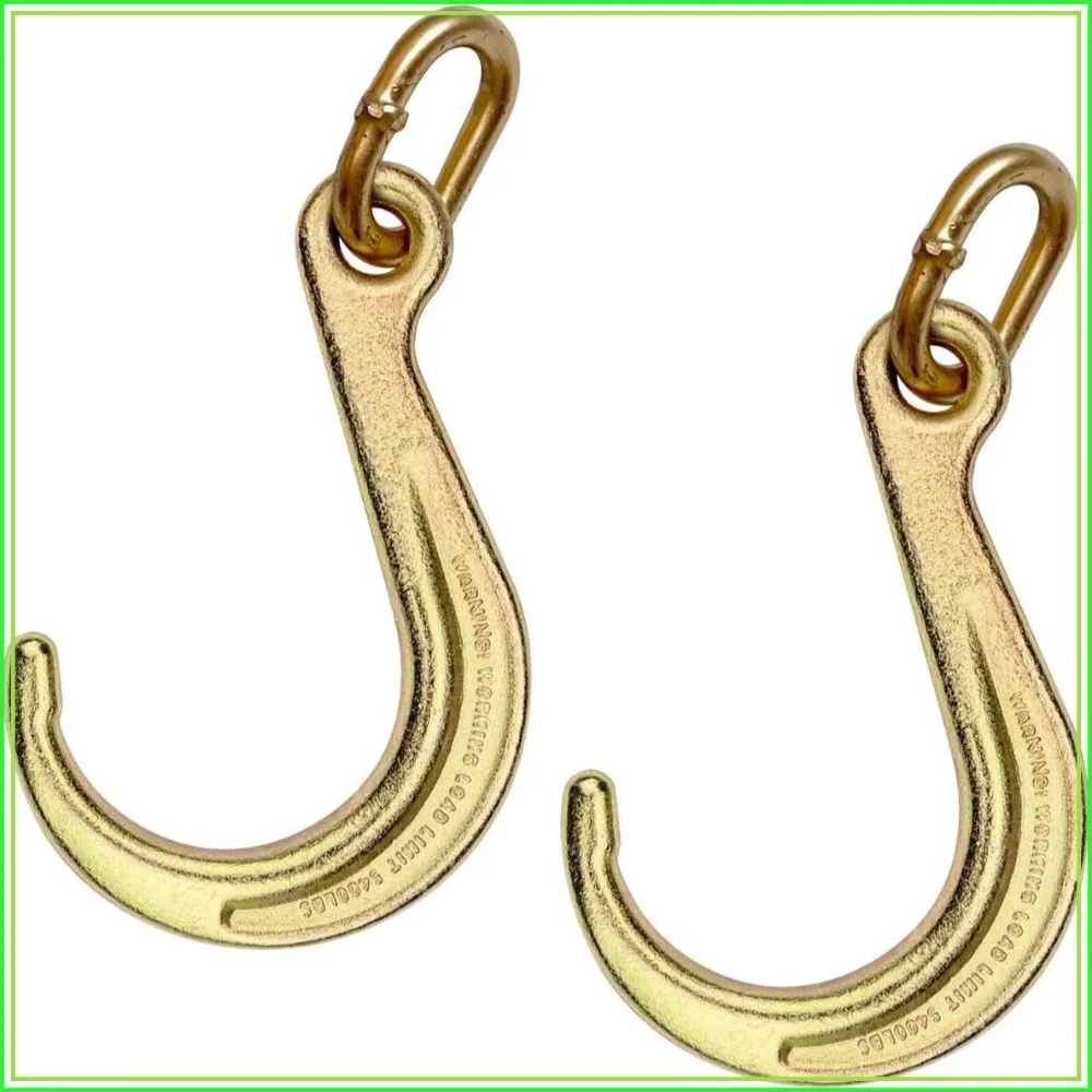 8 Inch Short Tow Hook on Coupling Link - Pair for Heavy Duty Towing
8 Inch Short Tow Hook on Coupling Link - Pair for Heavy Duty Towing