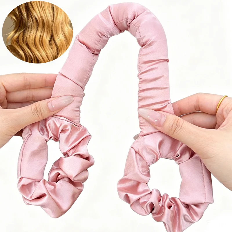 1-2pc Pink Black Satin Heatless Hair Curler Heatless Sleeping Hair Curlers Lazy Big Wave Sleep Hair Curler No Heat Styling Tool
1-2pc Pink Black Satin Heatless Hair Curler Heatless Sleeping Hair Curlers Lazy Big Wave Sleep Hair Curler No Heat Styling Tool