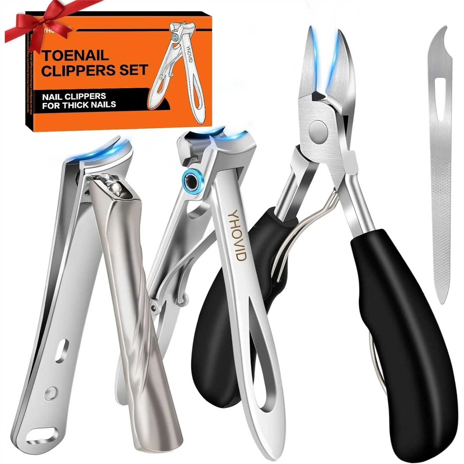Toe Nail Clippers for Men, German Stainless Steel Fingernail Clipper with Catcher, Heavy Duty Ingrown Nail Cutter for Seniors
Toe Nail Clippers for Men, German Stainless Steel Fingernail Clipper with Catcher, Heavy Duty Ingrown Nail Cutter for Seniors