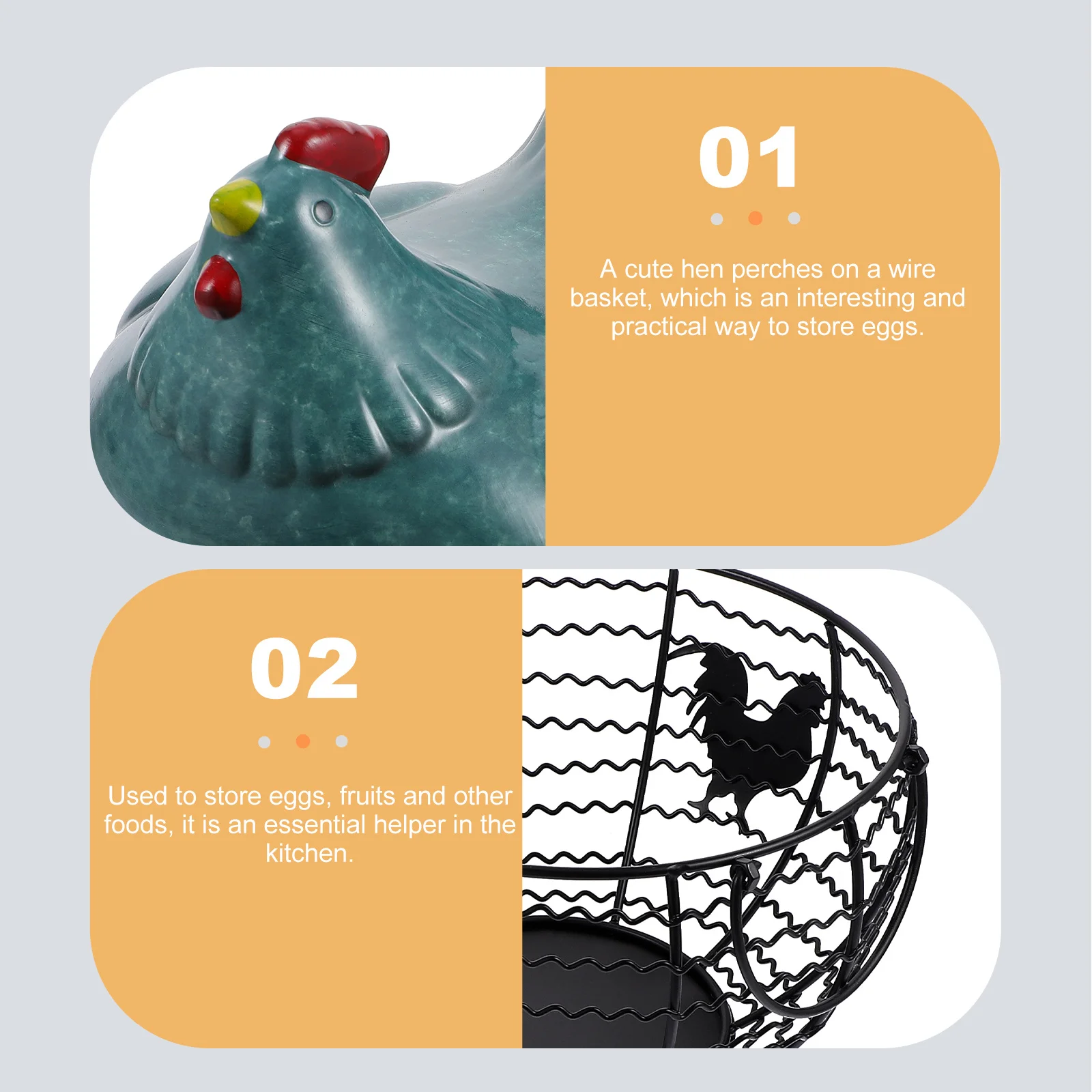 1Pcs Exquisite Workmanship Iron Art Basket Functional Fruit Egg Storage Basket Decorative Wire Container for Rural Style Home
1Pcs Exquisite Workmanship Iron Art Basket Functional Fruit Egg Storage Basket Decorative Wire Container for Rural Style Home