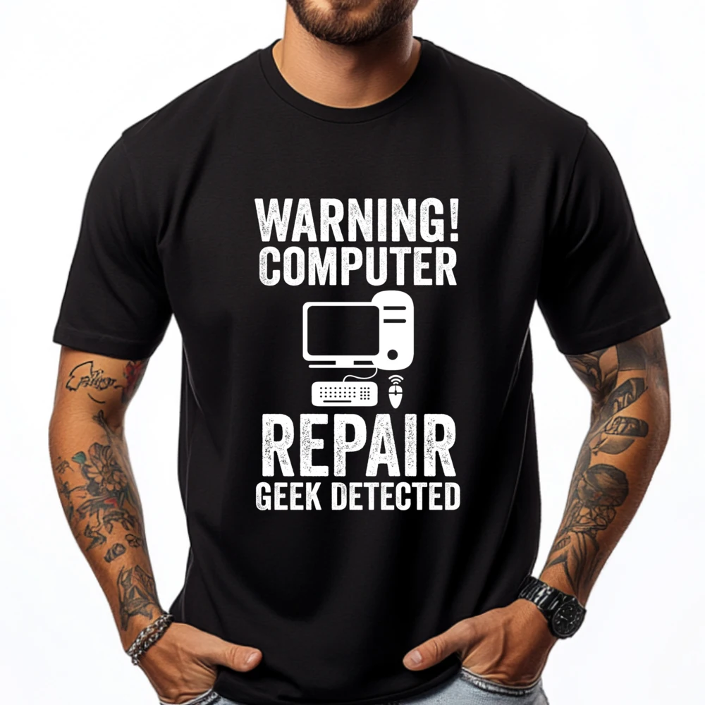 Warning Computer Repair Geek Detected Computer Men Clothes Tops Crazy Funny Shirts For Men Classic T-Shirt
Warning Computer Repair Geek Detected Computer Men Clothes Tops Crazy Funny Shirts For Men Classic T-Shirt