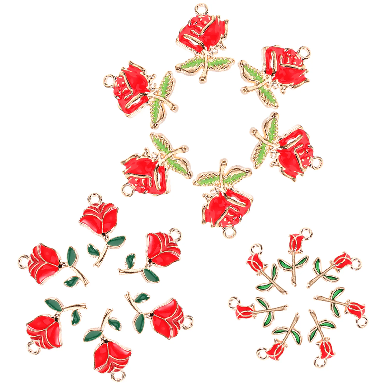30pcs Enamel Rose Pendants DIY Jewelry Supplies Handmade Accessories Decorative Charms Rose Design Bulk Keychain Earring Making
30pcs Enamel Rose Pendants DIY Jewelry Supplies Handmade Accessories Decorative Charms Rose Design Bulk Keychain Earring Making