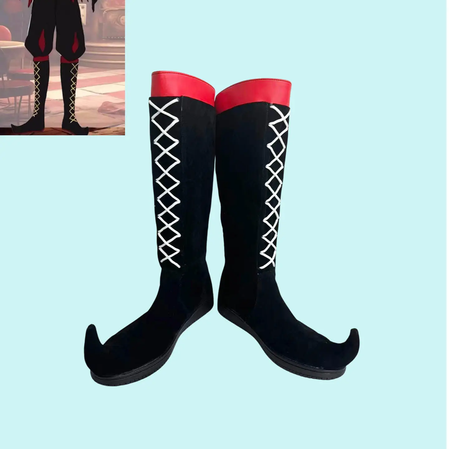 The Freak Circus Pierrot Clown Cosplay Shoes Adult Women Men Halloween Carnival Boots Cosplay Props Custom Made
The Freak Circus Pierrot Clown Cosplay Shoes Adult Women Men Halloween Carnival Boots Cosplay Props Custom Made