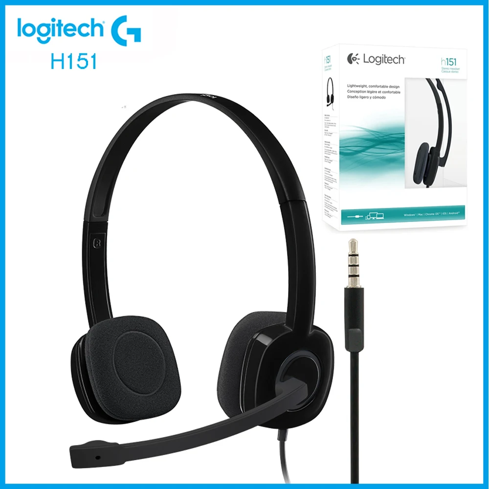 Стереонаушники Logitech H151, наушники с несколькими устройствами и встроенным управлением, 1,8 м, для аудио 3,5 мм
Стереонаушники Logitech H151, наушники с несколькими устройствами и встроенным управлением, 1,8 м, для аудио 3,5 мм