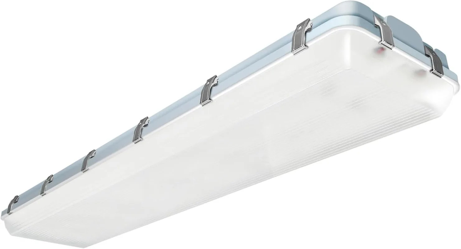 NSF 4FT LED Vapor Tight High Bay Fixture, 155/185/200W Vapor Tight Light, 3500K/4000K/5000K, 32000LM, 160LM/W
NSF 4FT LED Vapor Tight High Bay Fixture, 155/185/200W Vapor Tight Light, 3500K/4000K/5000K, 32000LM, 160LM/W