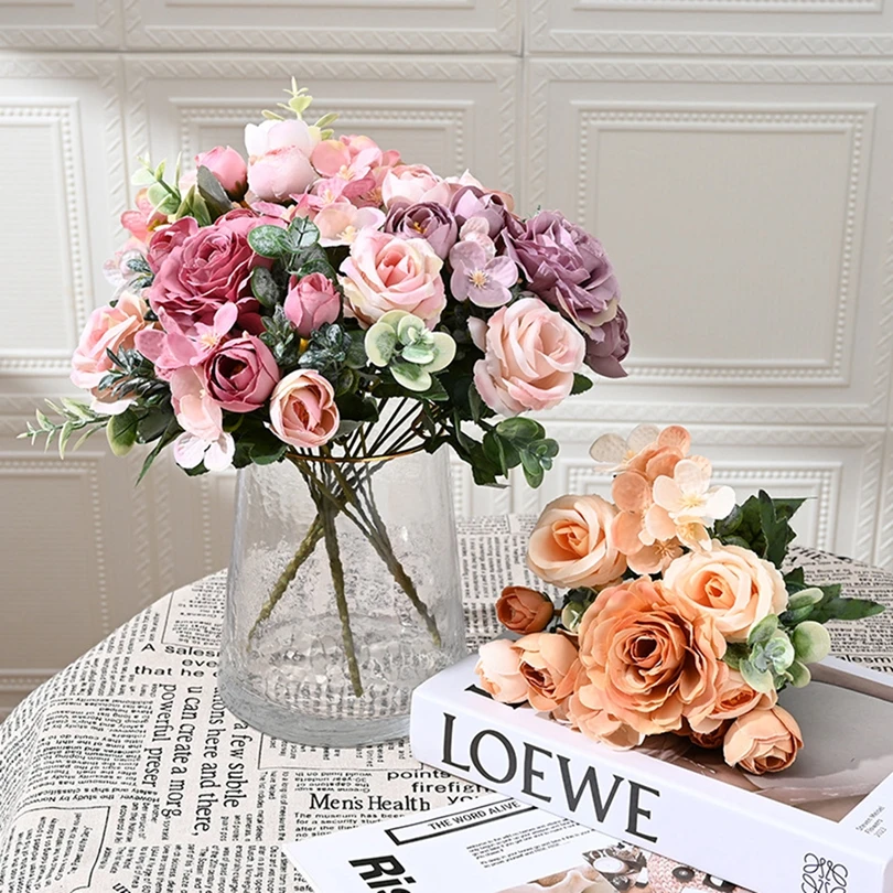 1PC Artificial Flowers High Quality Silk Rose Festival Garland Home Ornamental Wall Room Decoration Wedding Bridal Bouquet Party
1PC Artificial Flowers High Quality Silk Rose Festival Garland Home Ornamental Wall Room Decoration Wedding Bridal Bouquet Party