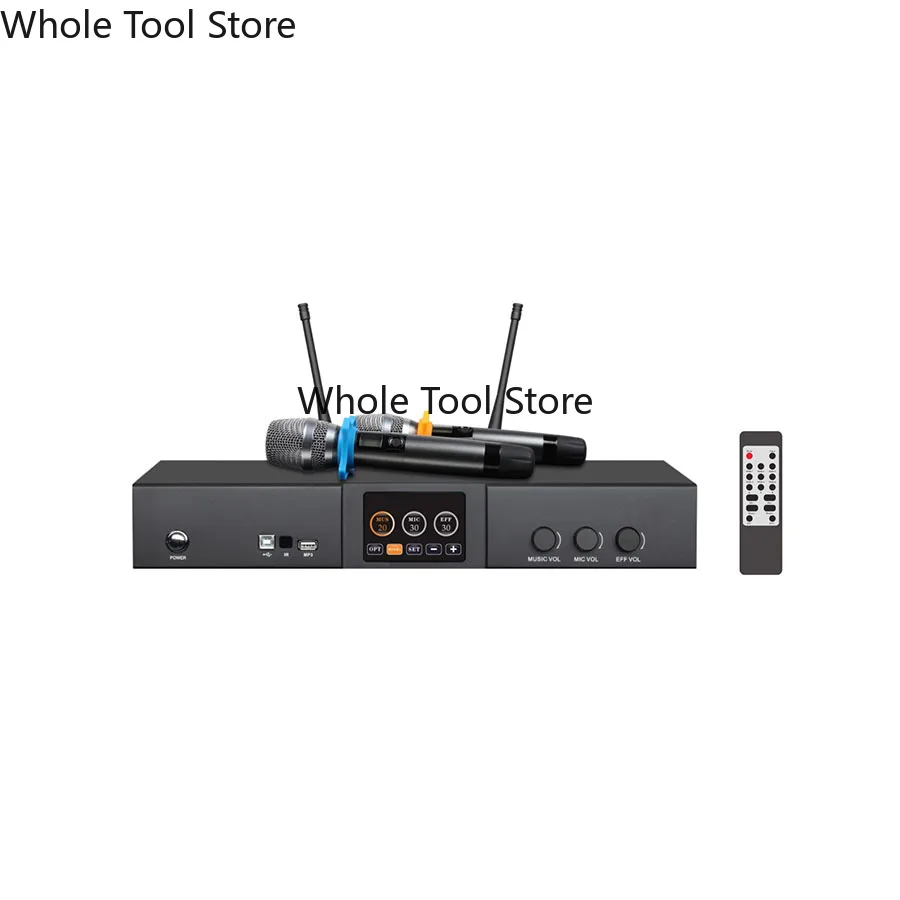 Professional 600W Class D Karaoke Power Amplifier 3-in-1 System with UHF Wireless Mic DSP Echo Reverb Home Audio Metal
Professional 600W Class D Karaoke Power Amplifier 3-in-1 System with UHF Wireless Mic DSP Echo Reverb Home Audio Metal