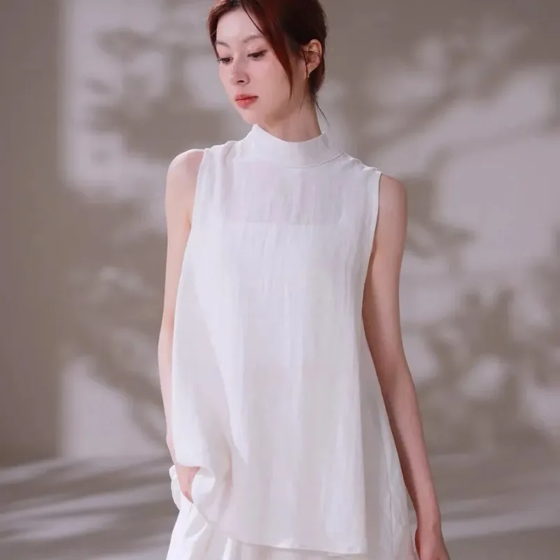 Women New Chinese Style Sleeveless Top Wide Leg Pants Set Modern Classical Dance Practice Outfit
Women New Chinese Style Sleeveless Top Wide Leg Pants Set Modern Classical Dance Practice Outfit