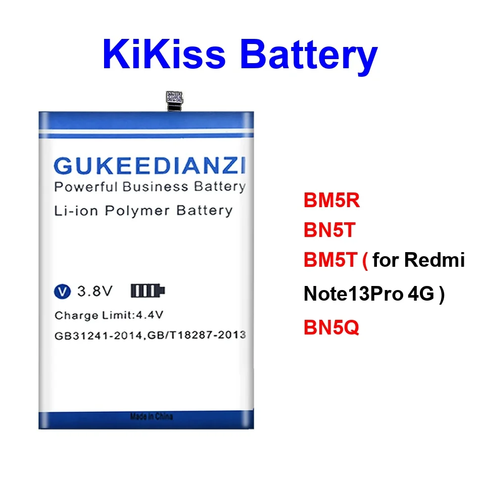 Mobile Phone Battery Long-Lasting Performance BM5R BN5T BN5Q 5500-5600Mah For Xiaomi Redmi 13C Note 12 13 Poco M6 Pro 5G 4G
Mobile Phone Battery Long-Lasting Performance BM5R BN5T BN5Q 5500-5600Mah For Xiaomi Redmi 13C Note 12 13 Poco M6 Pro 5G 4G