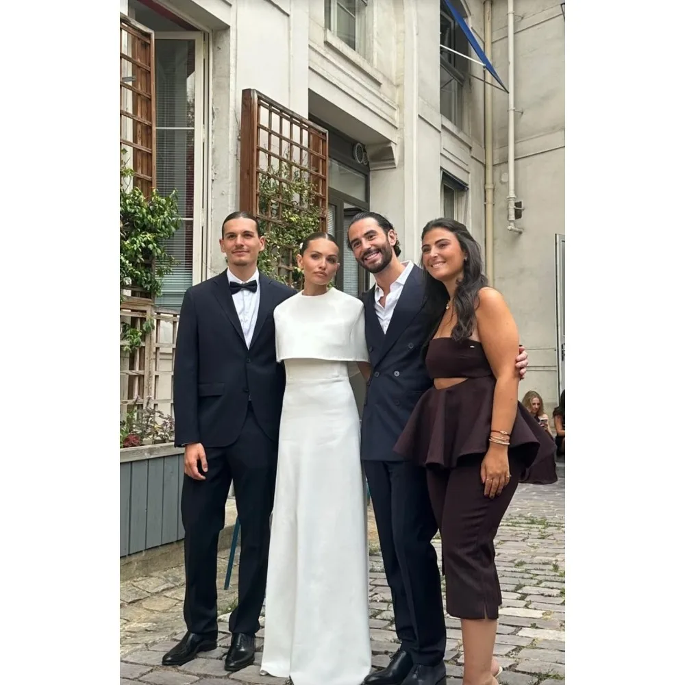 Customized Cape Evening Dresses 2pcs Luxury Party Dress O Neck Long Modern Elegant Prom Gowns for Women 2026 Bespoke
Customized Cape Evening Dresses 2pcs Luxury Party Dress O Neck Long Modern Elegant Prom Gowns for Women 2026 Bespoke