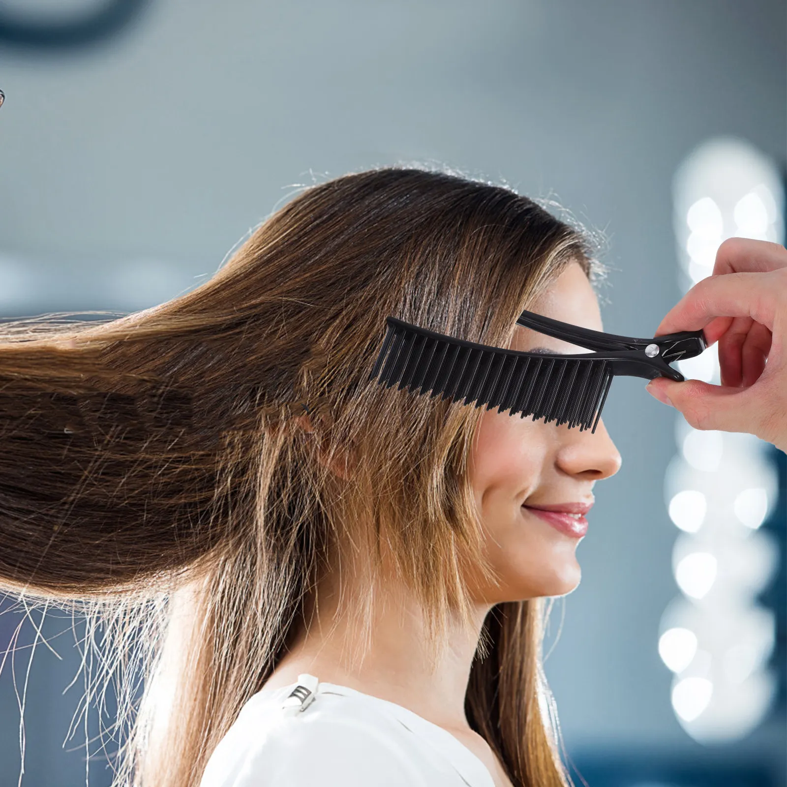 2 шт. профессиональные заколки для волос с расческой для укладки, разделения прядей, стрижки, окрашивания и плетения кос, салонное качество
2 шт. профессиональные заколки для волос с расческой для укладки, разделения прядей, стрижки, окрашивания и плетения кос, салонное качество