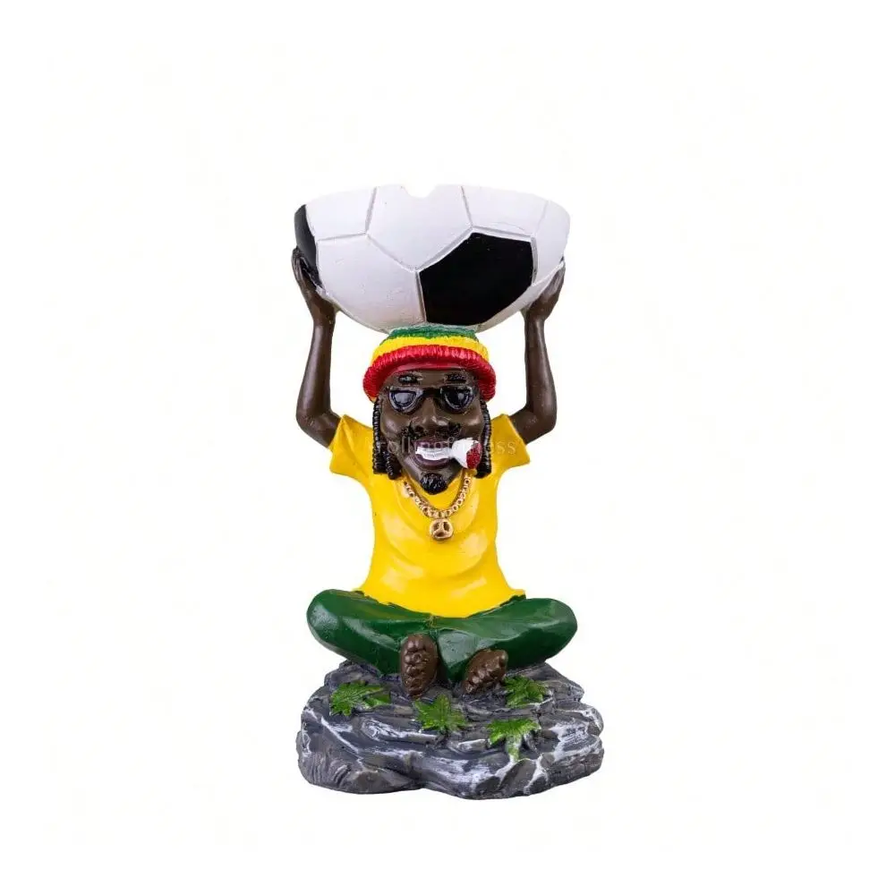 Medium Rasta Jamaican Man Holding Bowl Polyresin Ashtray Decoration 14
Medium Rasta Jamaican Man Holding Bowl Polyresin Ashtray Decoration 14