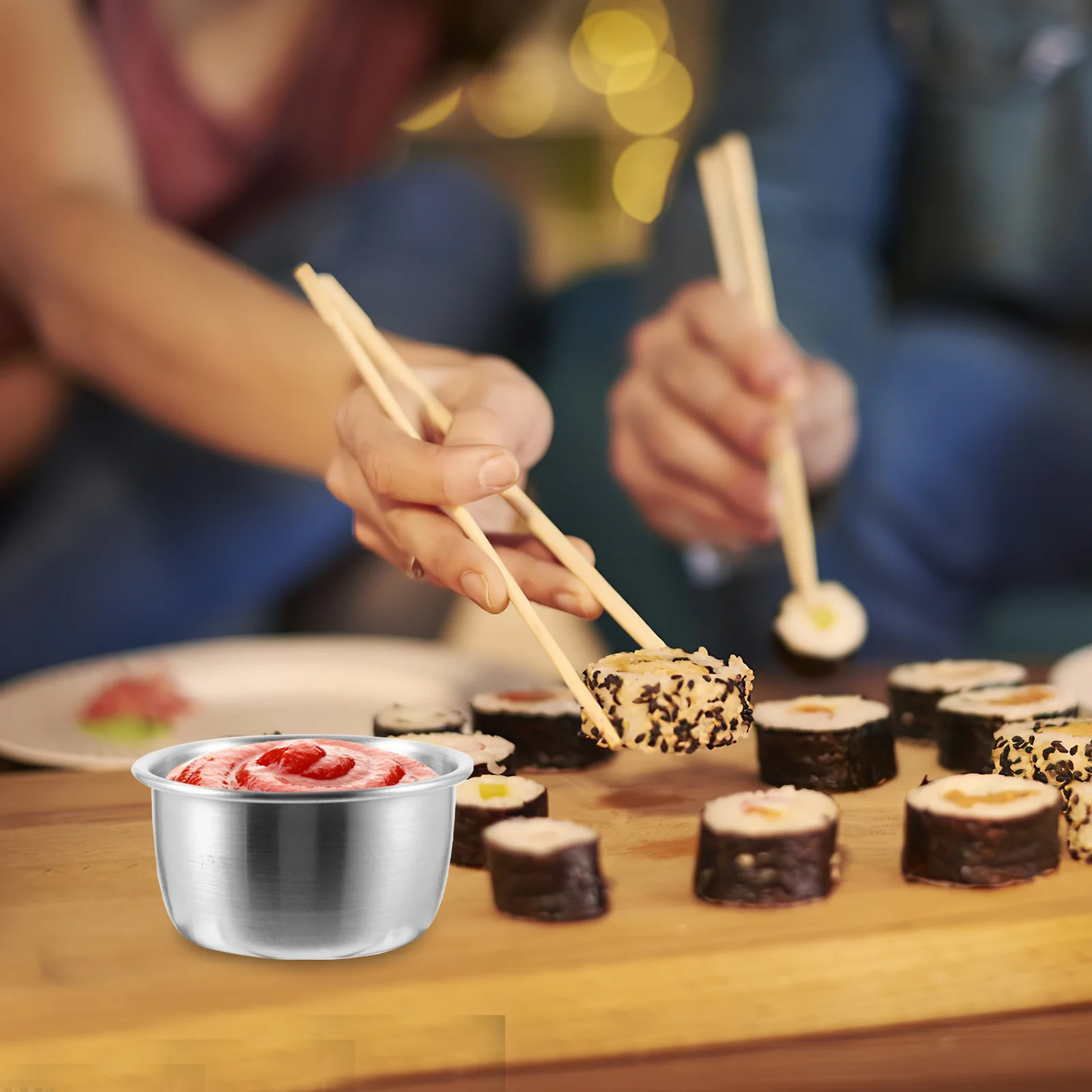 10pcs Stainless Steel Sauce Cups 60Ml Condiment Containers For Dipping Sauces Fruits Nuts Olives Restaurant Home Party Kitchen
10pcs Stainless Steel Sauce Cups 60Ml Condiment Containers For Dipping Sauces Fruits Nuts Olives Restaurant Home Party Kitchen