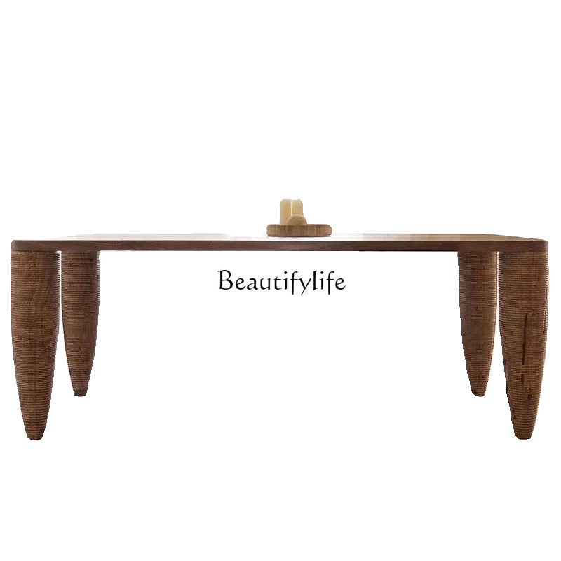 FG44Silent Style Solid Wood Dining Table Creative Personality Rectangular Retro Long Table
FG44Silent Style Solid Wood Dining Table Creative Personality Rectangular Retro Long Table