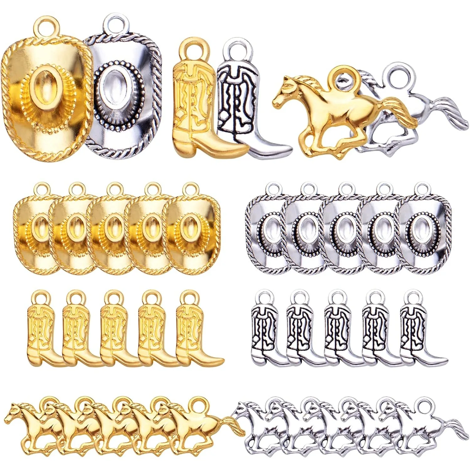 60 шт., подвески в стиле вестерн, тибетский сплав, конская шляпа, подвески, винтажные ковбойские ботинки, подвески для DIY, браслет, ожерелье, изготовление ювелирных изделий
60 шт., подвески в стиле вестерн, тибетский сплав, конская шляпа, подвески, винтажные ковбойские ботинки, подвески для DIY, браслет, ожерелье, изготовление ювелирных изделий