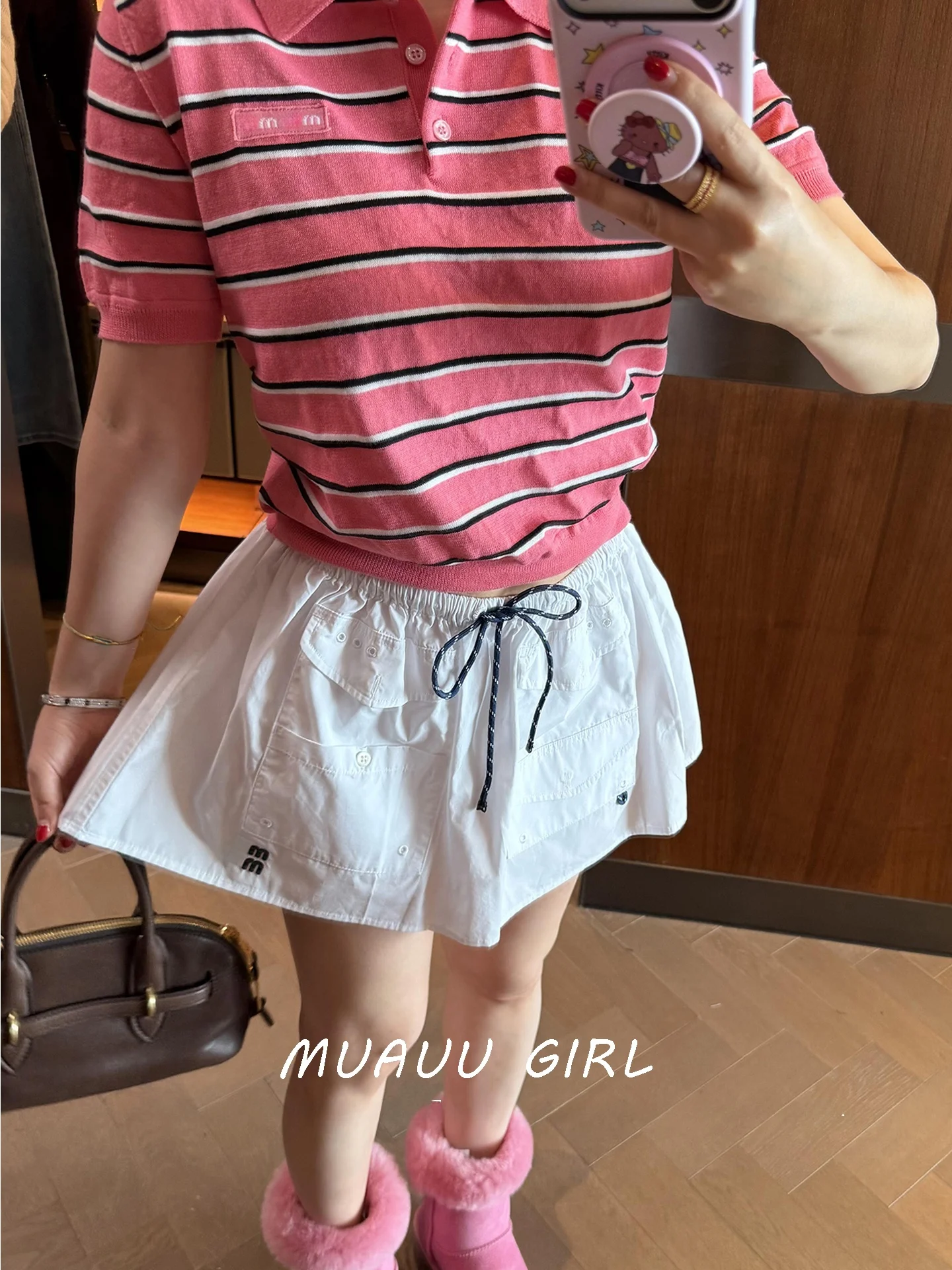Юбка MUAUU Girl New 26SS с эластичным поясом, большими карманами и надписью, в милом подростковом стиле, повседневная, дышащая, из хлопка, с высокой талией, А-силуэт
Юбка MUAUU Girl New 26SS с эластичным поясом, большими карманами и надписью, в милом подростковом стиле, повседневная, дышащая, из хлопка, с высокой талией, А-силуэт