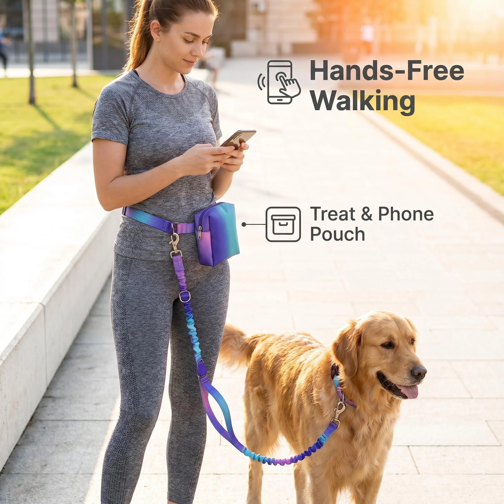 Gradient Hands Free Multi Mode Dog Leash Set for Daily City Walks Outdoor Camping Road Trips for 1-2 Dogs
Gradient Hands Free Multi Mode Dog Leash Set for Daily City Walks Outdoor Camping Road Trips for 1-2 Dogs