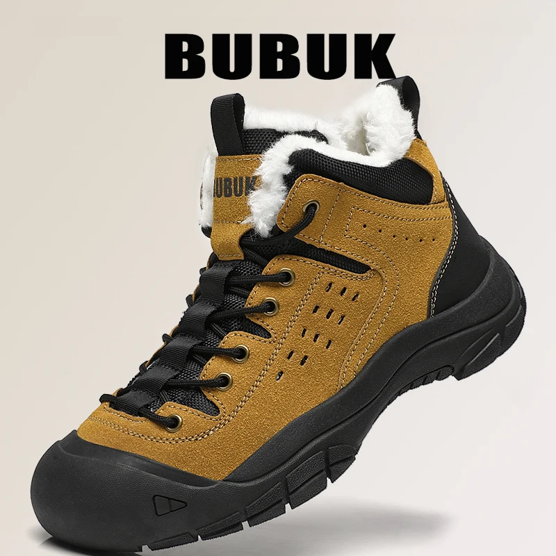 Bubuk Men's Plush-Lined Winter Large Size Snow Boots - Durable, Non-Slip Traction Sole, Fleece-Lined for Warmth, Suitable for Outdoor Hiking and Casual Wear, Winter Boots, Outdoor Climbing Shoes, Trekking Shoes, Men's Business Casual Shoes
Bubuk Men's Plush-Lined Winter Large Size Snow Boots - Durable, Non-Slip Traction Sole, Fleece-Lined for Warmth, Suitable for Outdoor Hiking and Casual Wear, Winter Boots, Outdoor Climbing Shoes, Trekking Shoes, Men's Business Casual Shoes