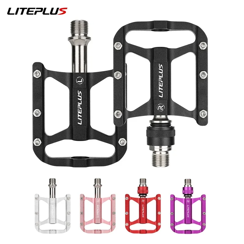 Liteplus QR Bicycle Pedal Quick Release Standard Two versions 3 Bearing Aluminum Alloy Double-Sided Non-Slip for Folding Bike
Liteplus QR Bicycle Pedal Quick Release Standard Two versions 3 Bearing Aluminum Alloy Double-Sided Non-Slip for Folding Bike