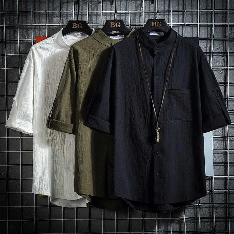 Мужской свободный крой f Sve irt с воротником-стойкой, летний базовый слой, однотонный, универсальный, для похудения, Seven Quarter Sve
Мужской свободный крой f Sve irt с воротником-стойкой, летний базовый слой, однотонный, универсальный, для похудения, Seven Quarter Sve