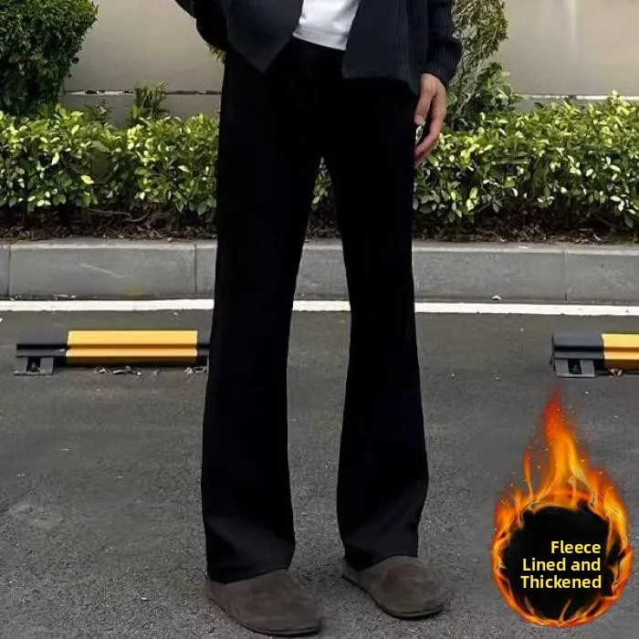 Мужские утепленные брюки-клеш с прямым кроем, осенне-зимние, новые, молодежные, повседневные, в корейском стиле
Мужские утепленные брюки-клеш с прямым кроем, осенне-зимние, новые, молодежные, повседневные, в корейском стиле